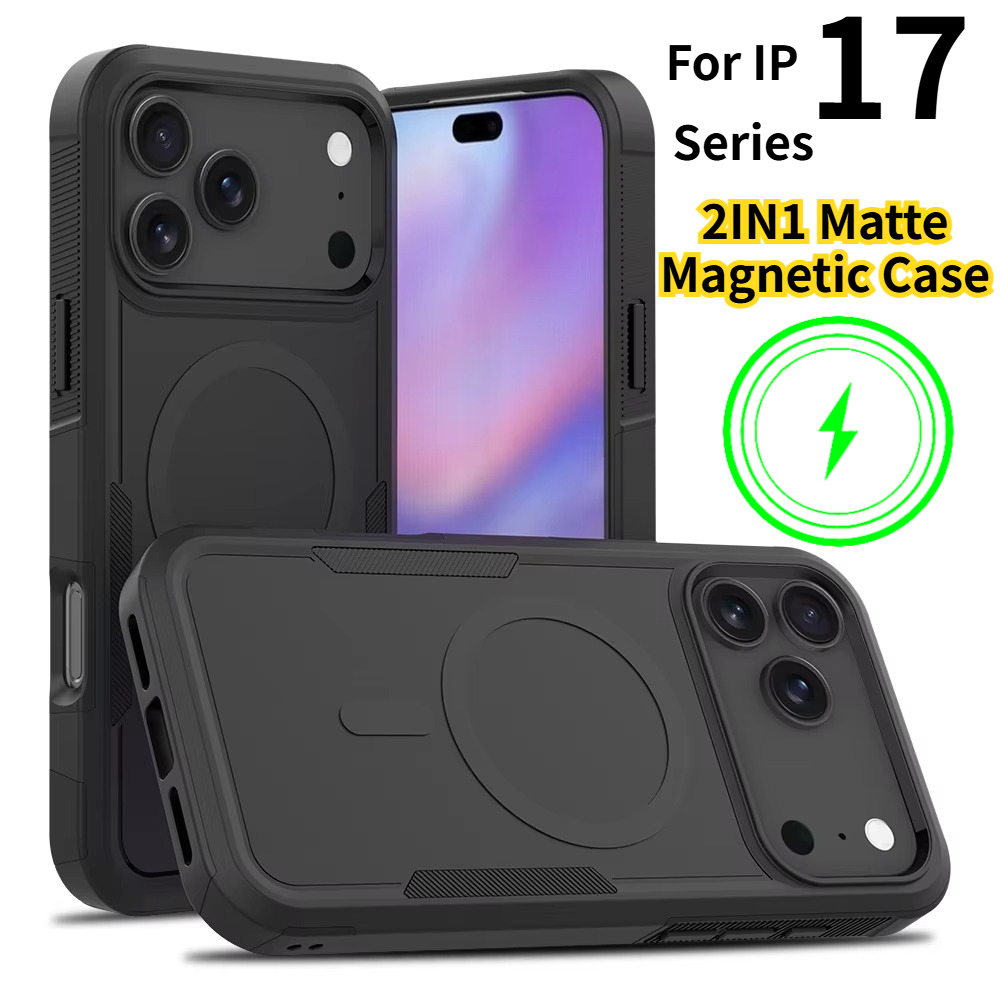 Rugged Armor Case - 프리미엄 2IN1 헤비 아머 마그네틱 충전