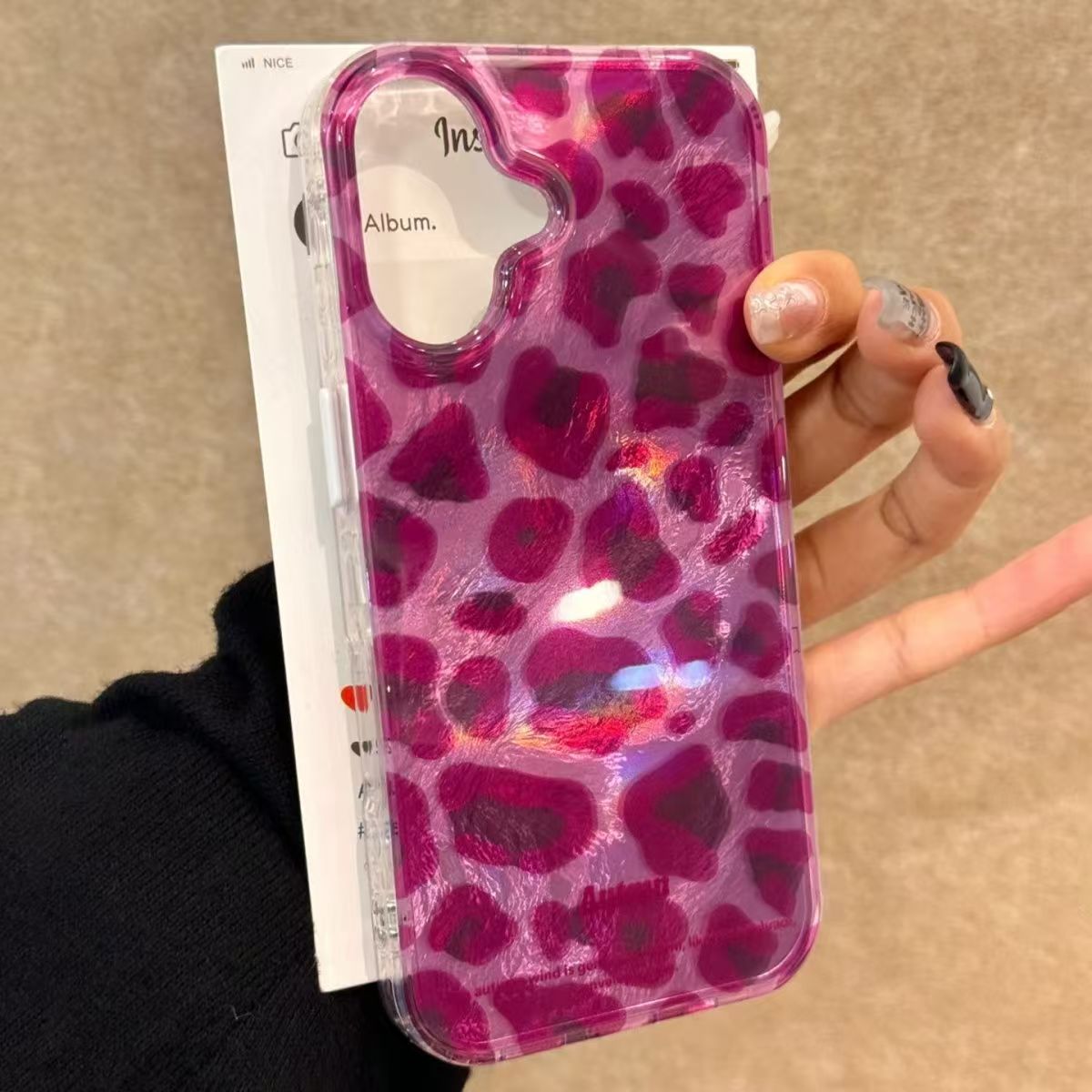Phone Cases Purple - 퍼플 레오파드 프린트 아이폰 케이스 (아이폰