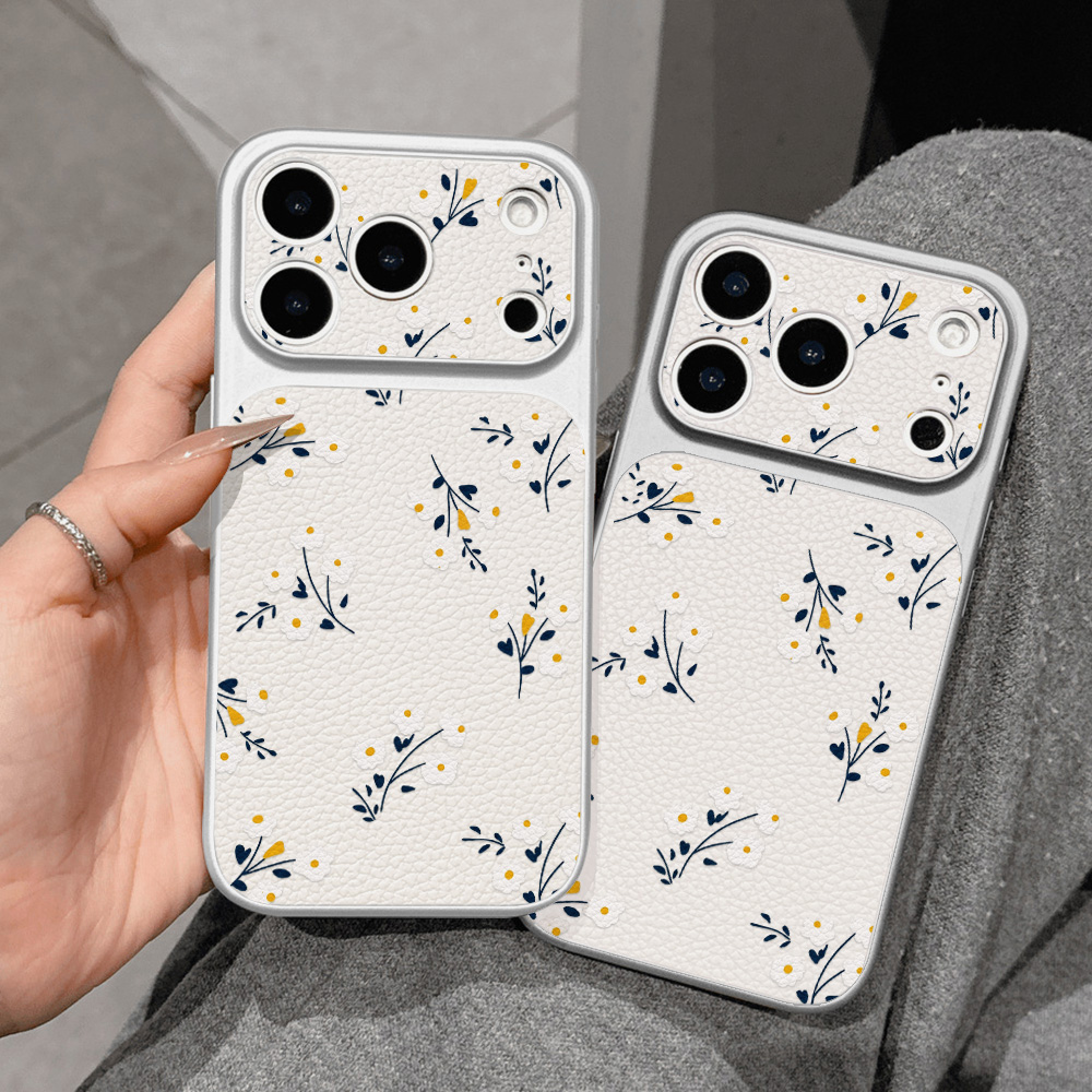 Phone Cases With Camera Cover - 꽃무늬 아이폰 17 프로 맥스 16