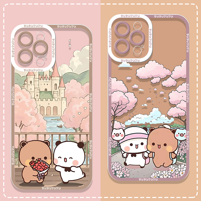 Phone Cases For Samsung Galaxy - 귀여운 BUBU DUDU 커플 투명 폰