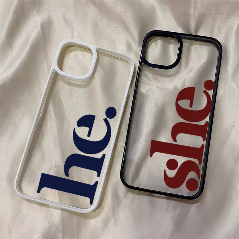 Phone Cases Shein - 그녀 그를 위한 레터 커플 폰