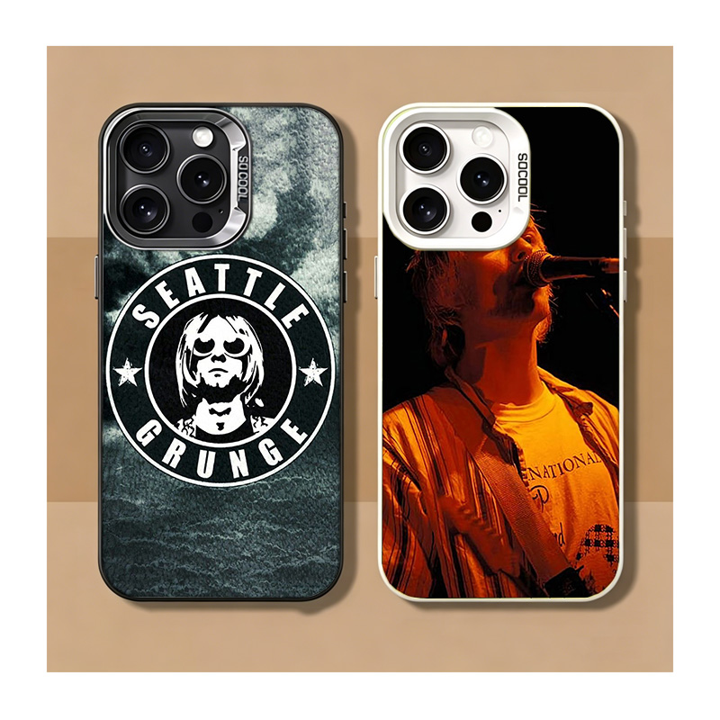Phone Cases Shein - 레트로 싱어 커트 코베인 아이폰 케이스