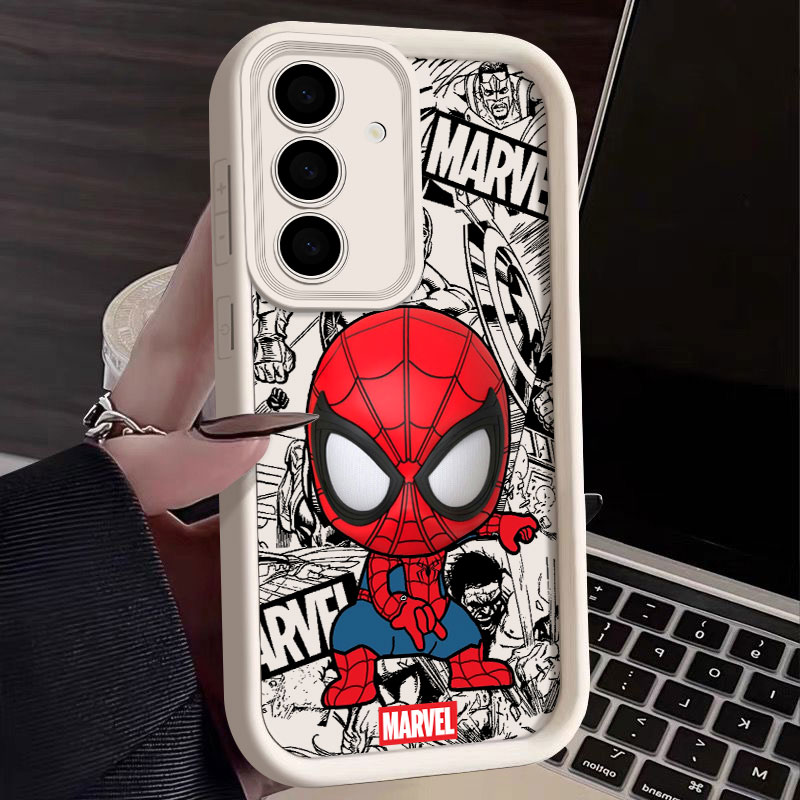Phone Cases Samsung S25 Fe - 마블 스파이더맨 귀여운 펀다스 삼성 갤럭시