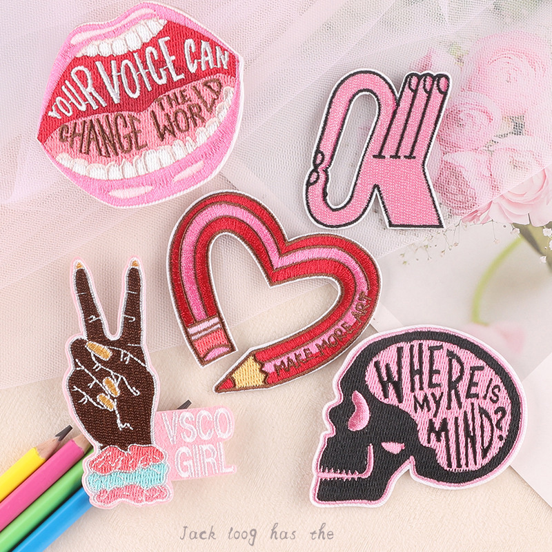 Phone Cases With Pictures - 아이언 온 패치, 핑크 소녀 러브
