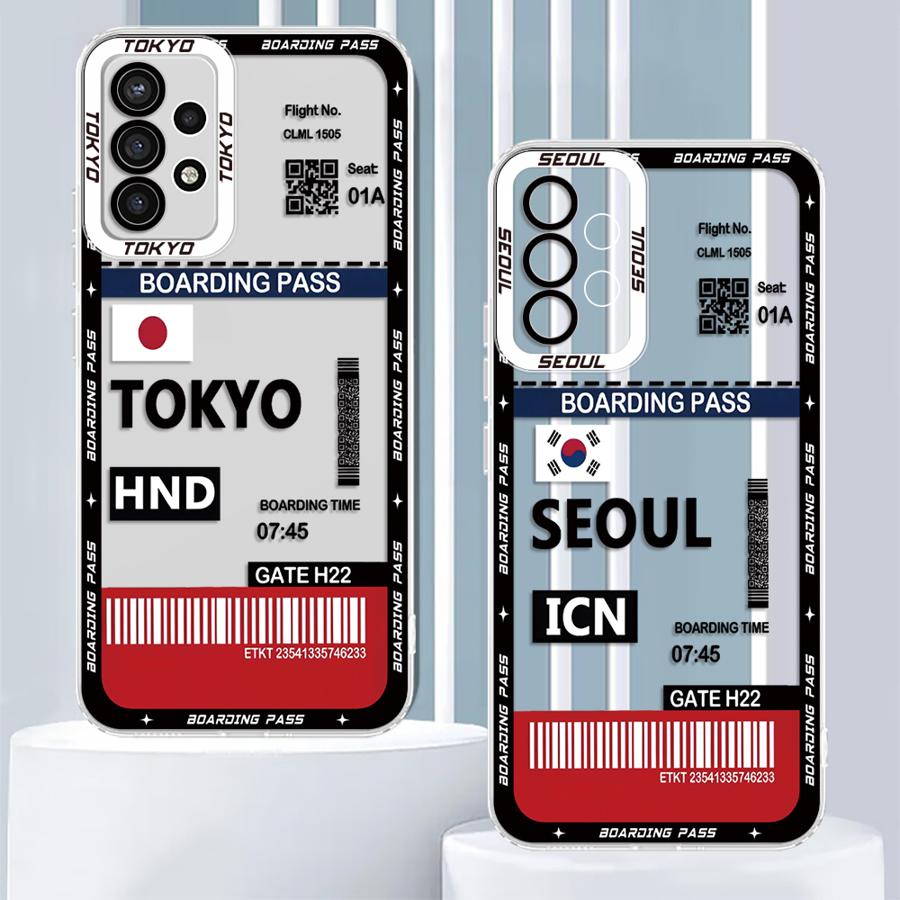 Phone Cases Tokyo - 도쿄 서울 보딩 패스 소프트 폰