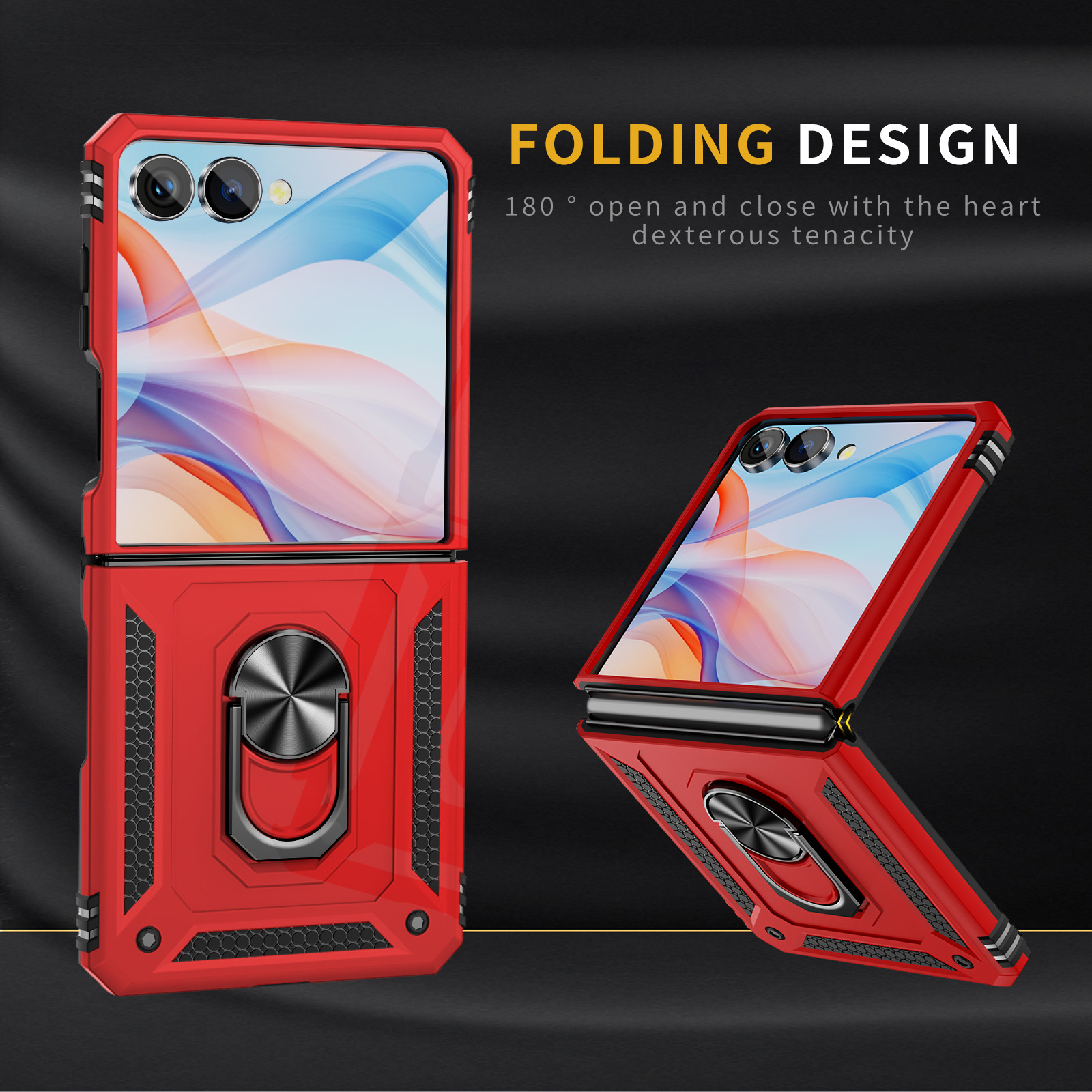 Rugged Armor Case - 삼성 갤럭시 Z 플립 7용 밀리터리