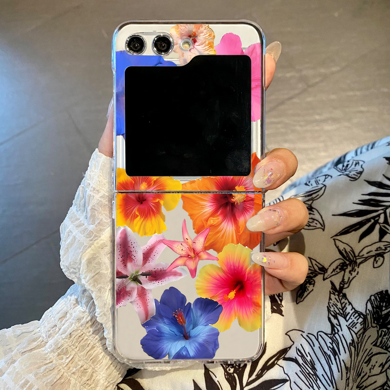 Phone Cases Z Fold 7 - 실감나는 꽃무늬 프린트 폰 케이스 (삼성