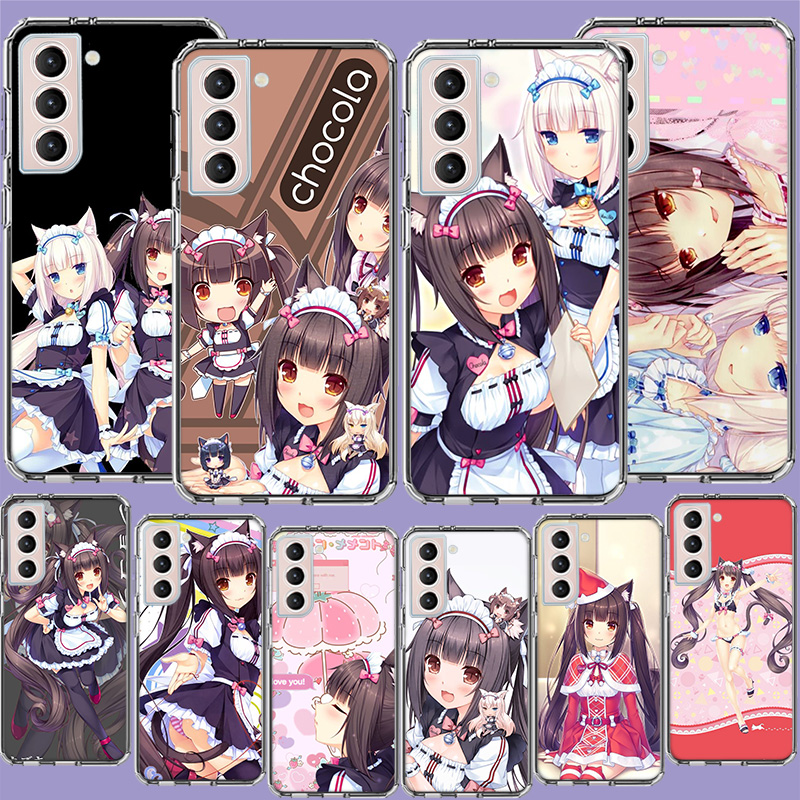 Phone Cases Shein - 초콜라 네코파라 삼성 갤럭시 S25 엣지