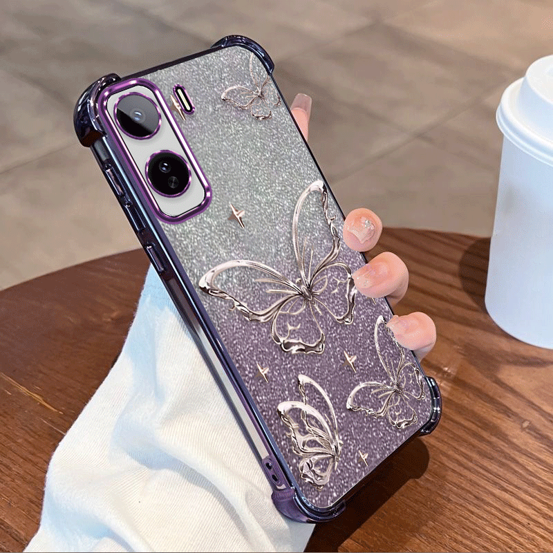 Glitter Shockproof Case - Vivo T5 Pro 케이스용 글리터 도금
