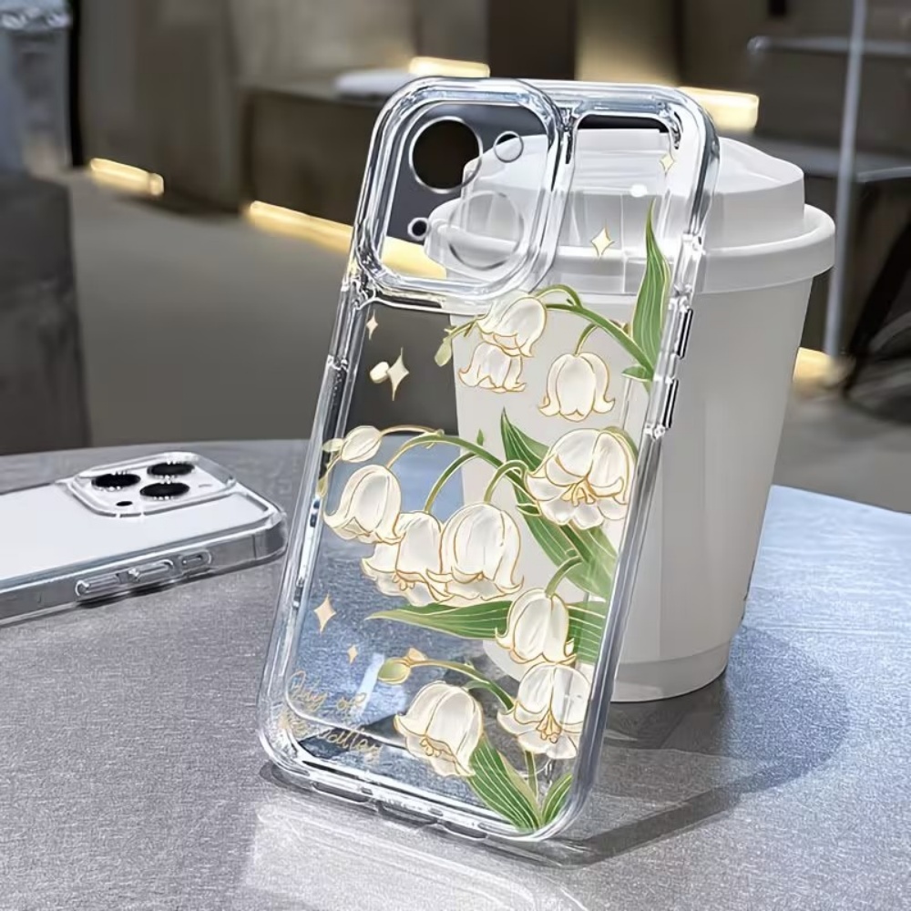 Phone Cases With Camera Cover - 빈티지 은방울꽃 폰 케이스 (아이폰 18,