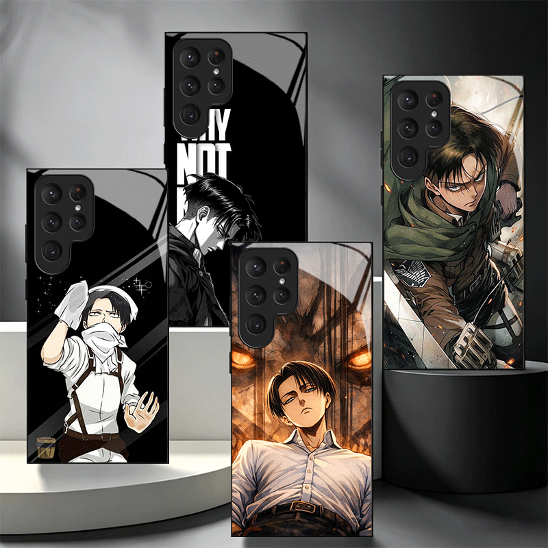 Phone Cases On Shein - A-어택온티타인 레비 글래스 폰 케이스 삼성