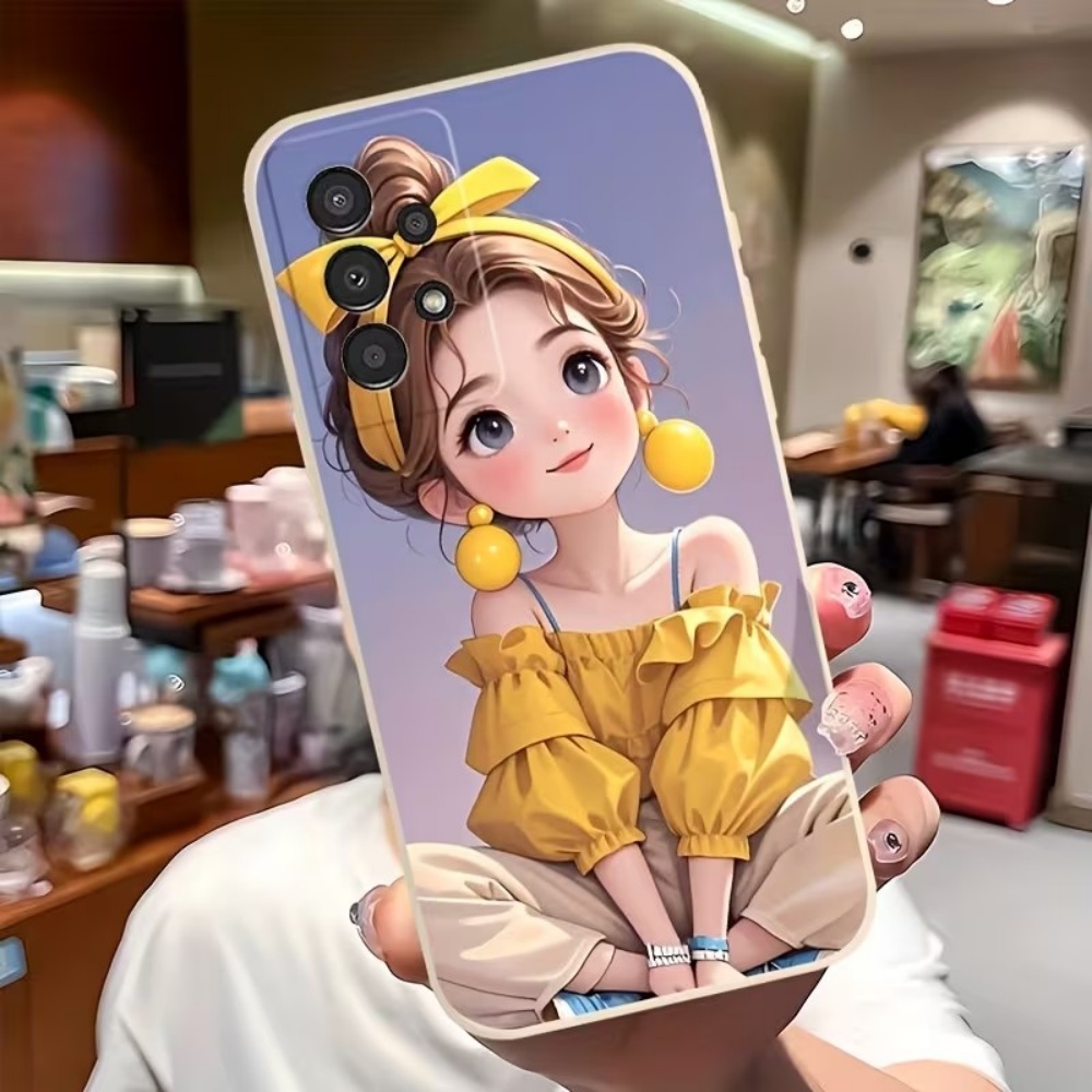 Phone Cases Samsung S25 Fe - 귀여운 만화 소녀 패턴 디자인 삼성