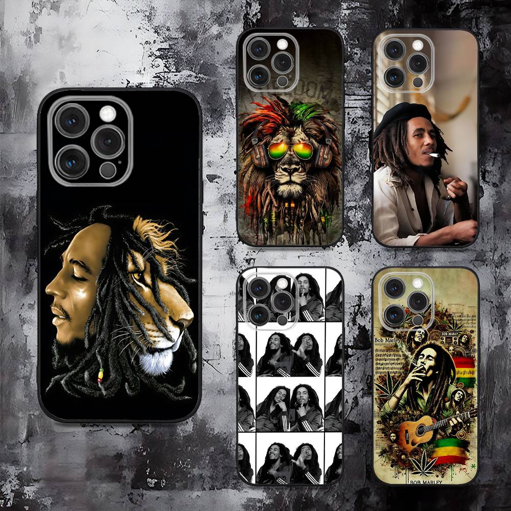 Phone Cases Jamaica - 자메이카 밥 마리리 라이온 아이폰 16,15,14,13,12,11,Pro,Max,Plus,X,XS,SE,E,Mini용