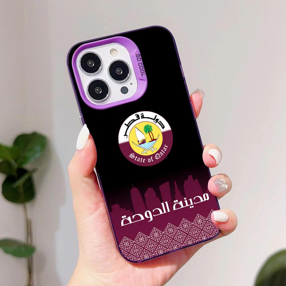 카타르 국기 보라색 반투명 휴대폰 케이스 (아이폰 17 - Phone Cases Qatar 리뷰 및 가격