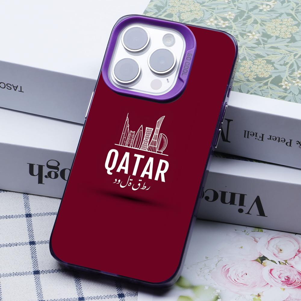 카타르 국기 보라색 반투명 휴대폰 케이스 (아이폰 17 - Phone Cases Qatar 리뷰 및 가격