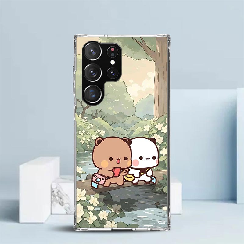 부부 두두 만화 귀여운 소프트 커버 삼성 갤럭시 S25 - Phone Cases Shein 리뷰 및 가격