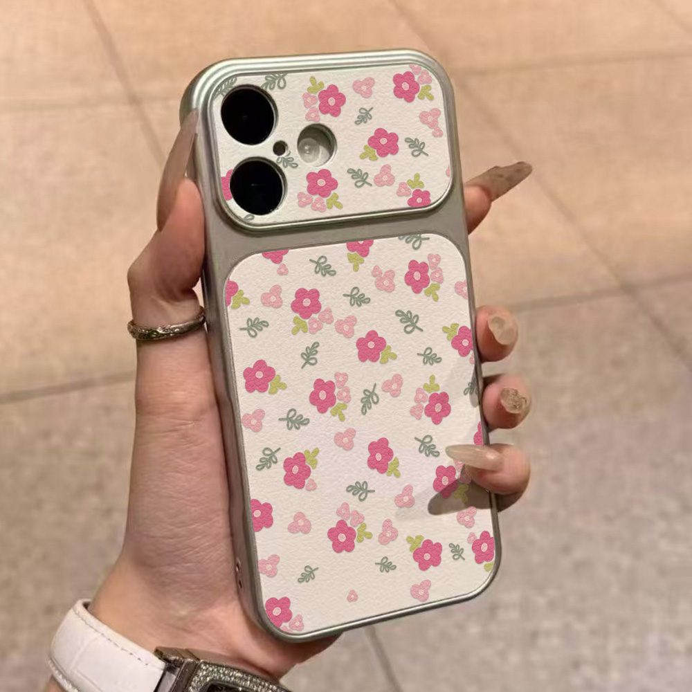 럭셔리 INS 플라워 대형 창문형 폰 케이스 아이폰 1 - Phone Cases With Camera Cover 리뷰 및 가격
