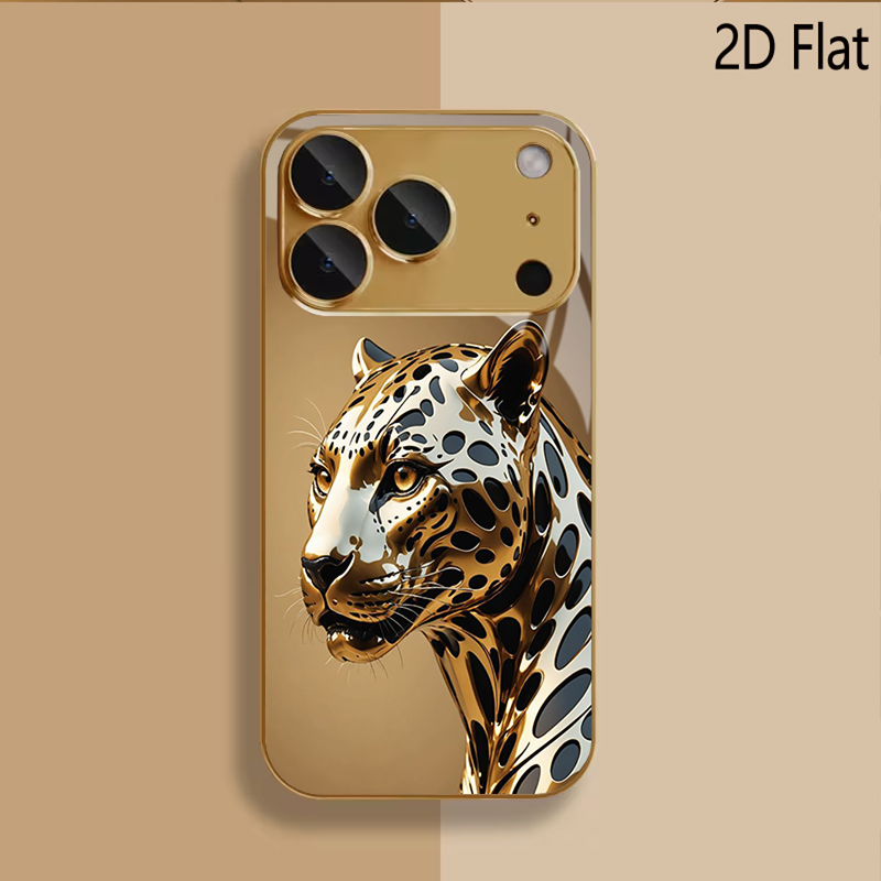 치타 프린트 패턴 강화유리 디자인 아이폰16 17 Pr - Phone Cases With Camera Cover 리뷰 및 가격