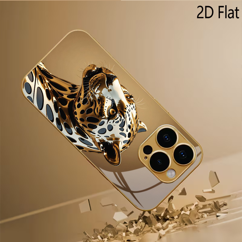 치타 프린트 패턴 강화유리 디자인 아이폰16 17 Pr - Phone Cases With Camera Cover 리뷰 및 가격