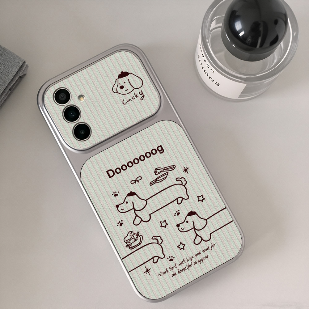 만화 닥스훈트 휴대폰 케이스 삼성 A56 A55 A57 - Phone Cases With Camera Cover 리뷰 및 가격