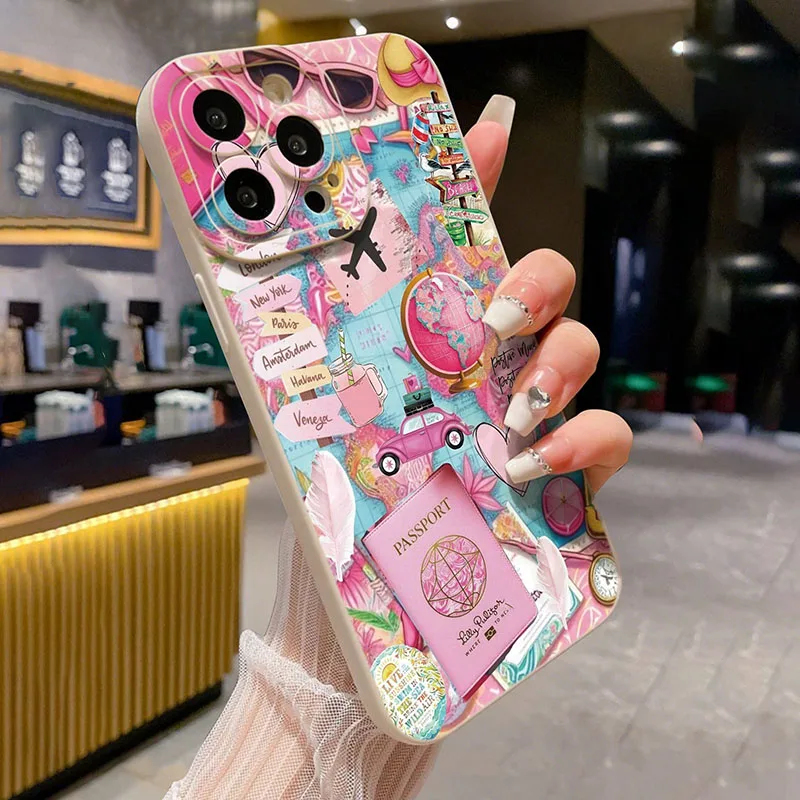여행용 비행기 프린트 무광 안티드롭 폰 케이스 (아이폰 - Phone Cases Xs Iphone 리뷰 및 가격