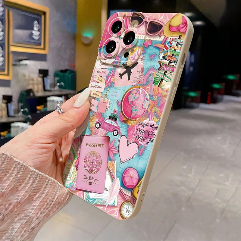 여행용 비행기 프린트 무광 안티드롭 폰 케이스 (아이폰 - Phone Cases Xs Iphone 리뷰 및 가격