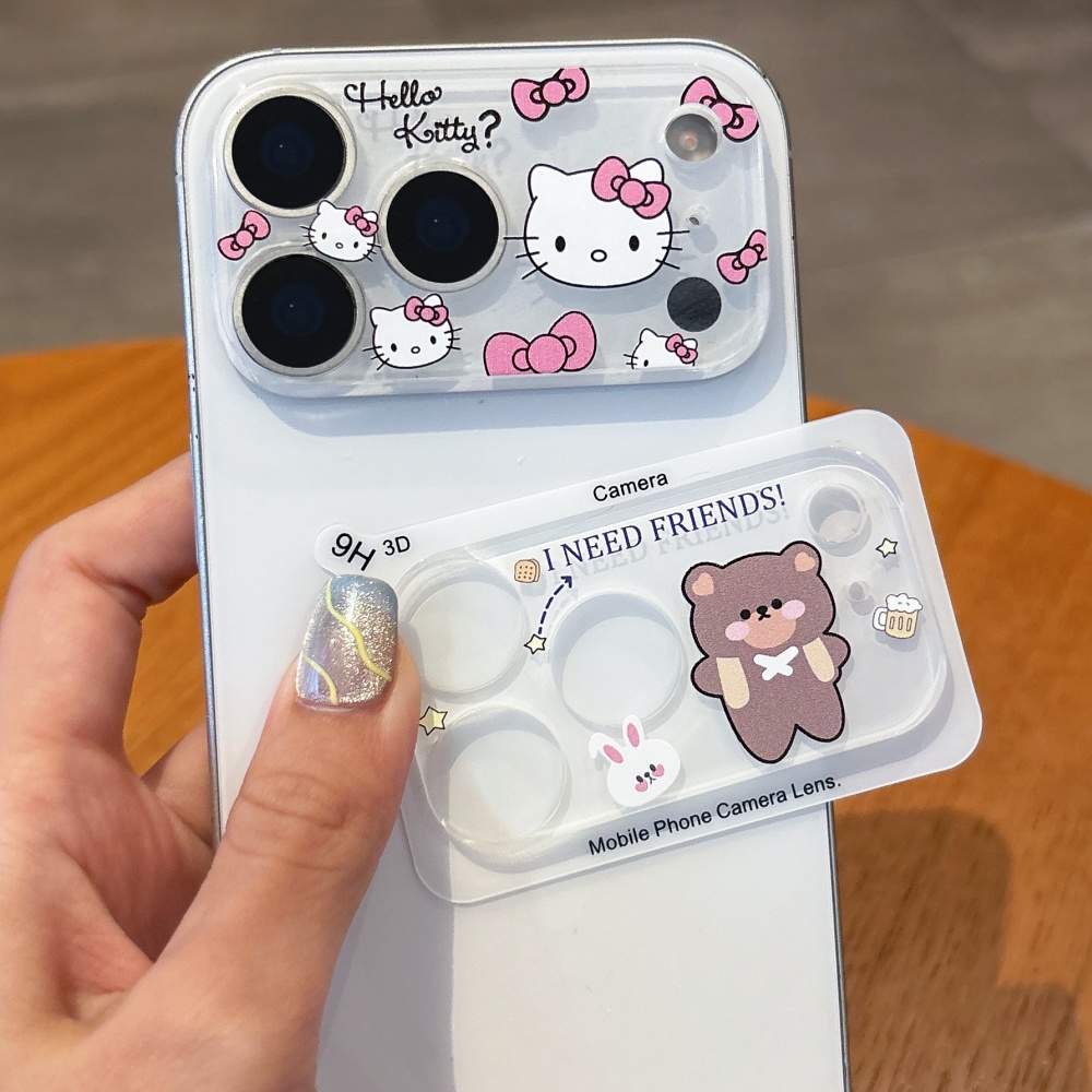 귀여운 만화 캐릭터 카메라 보호 렌즈 필름 아이폰 15 - Phone Cases With Camera Cover 리뷰 및 가격