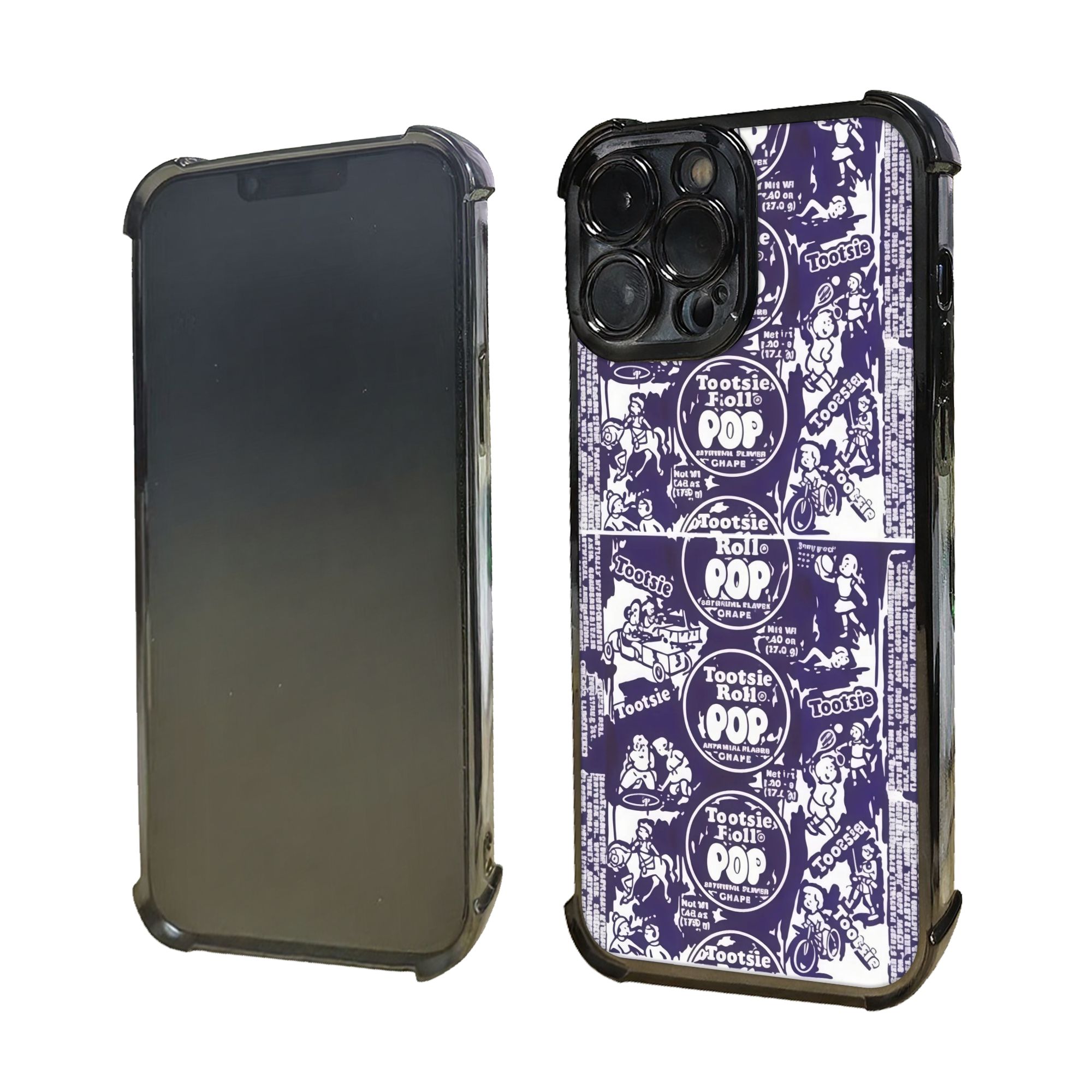 레트로 퍼플 & 화이트 폰 케이스 tTootsie Po - Phone Cases Purple 리뷰 및 가격