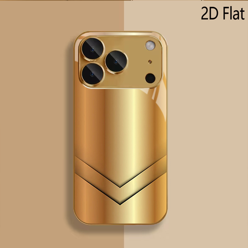 금박 프린트 패턴 강화유리 디자인 아이폰16 17 Pr - Phone Cases With Camera Cover 리뷰 및 가격