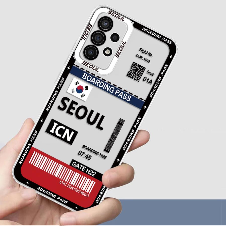 도쿄 서울 보딩 패스 소프트 폰 케이스 삼성 갤럭시 A - Phone Cases Tokyo 리뷰 및 가격