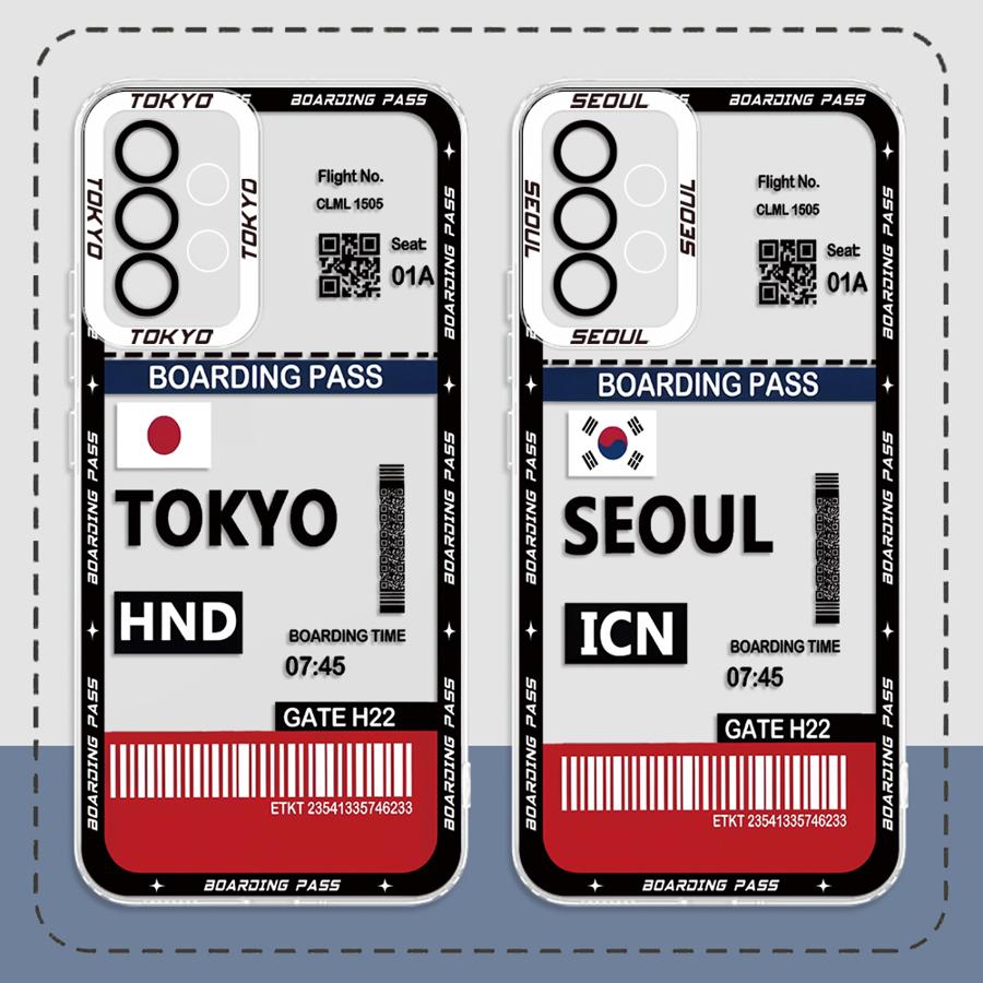 도쿄 서울 보딩 패스 소프트 폰 케이스 삼성 갤럭시 A - Phone Cases Tokyo 리뷰 및 가격