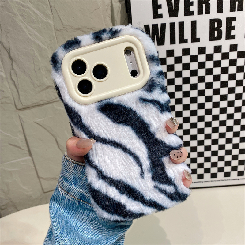 럭셔리 지브라 패턴 플러시 폰 케이스 (아이폰 17 에 - Phone Cases Iphone 17 Pro Max 리뷰 및 가격