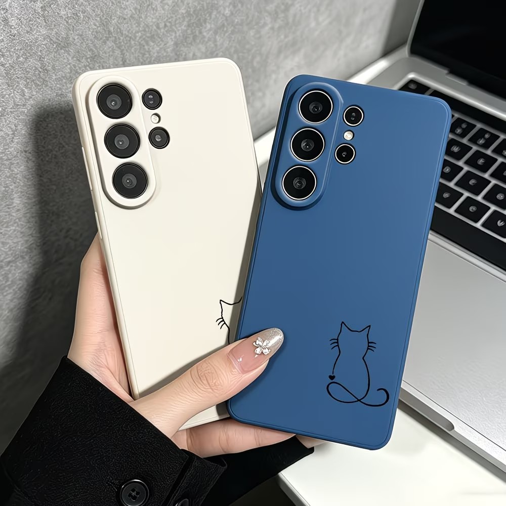 미니멀리즘 라인 아트 고양이 스케치 패턴 폰 케이스 삼 - Phone Cases Art 리뷰 및 가격