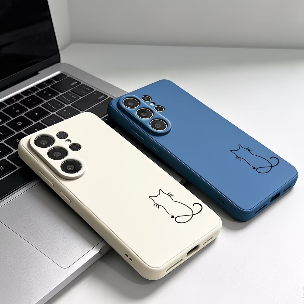 미니멀리즘 라인 아트 고양이 스케치 패턴 폰 케이스 삼 - Phone Cases Art 리뷰 및 가격