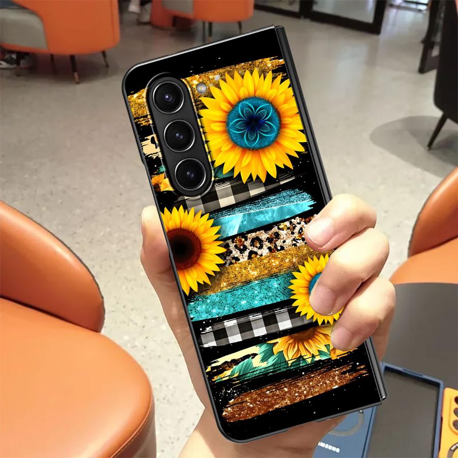 얼룩말 줄무늬 해바라기 백 폰 커버 케이스 삼성 갤럭시 - Phone Cases Z Fold 7 리뷰 및 가격