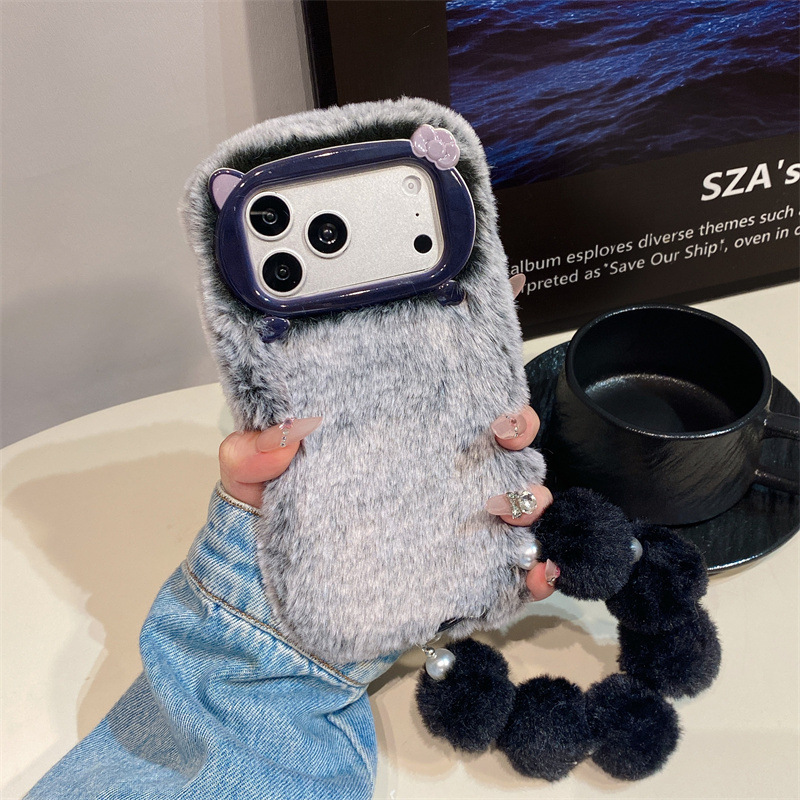 고급 솔리드 컬러 퍼리 플러시 폰 케이스 (아이폰 17 - Phone Cases Iphone 17 Pro Max 리뷰 및 가격