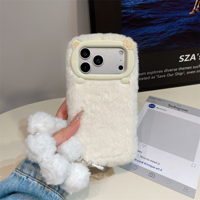 고급 솔리드 컬러 퍼리 플러시 폰 케이스 (아이폰 17 - Phone Cases Iphone 17 Pro Max 리뷰 및 가격