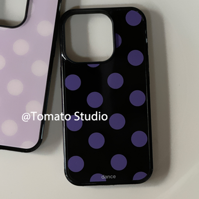 한국 인싸 패션 퍼플 폴카 도트 폰 케이스 아이폰 17 - Phone Cases Purple 리뷰 및 가격