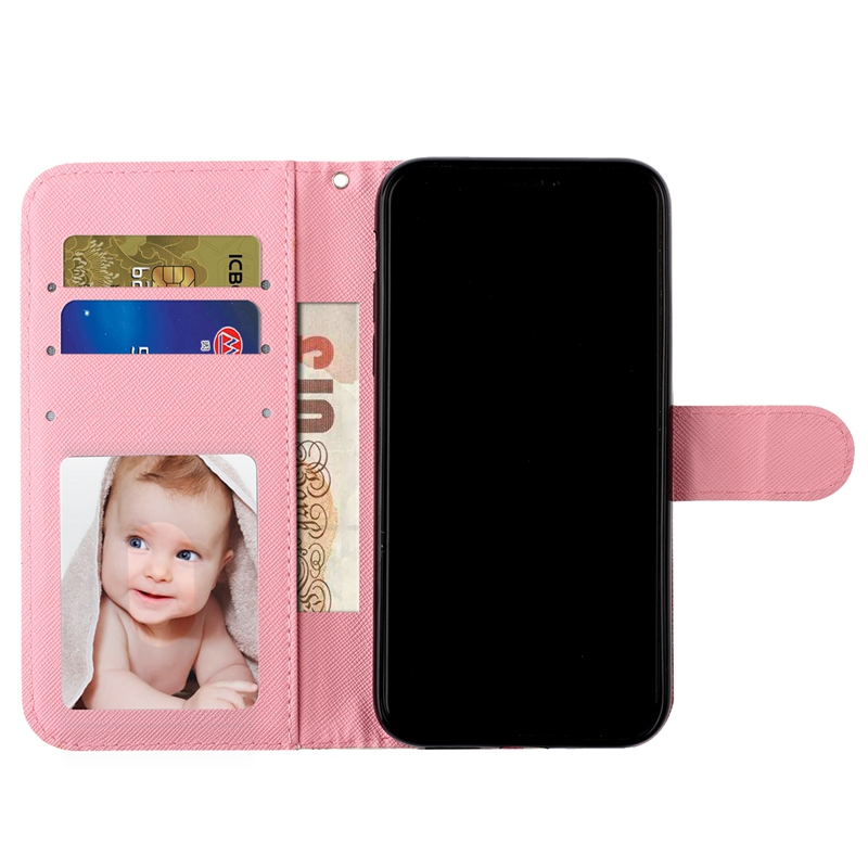 팝 패션 만화 페인팅 패턴 가죽 플립 지갑 케이스 삼성 - Phone Cases On Shein 리뷰 및 가격