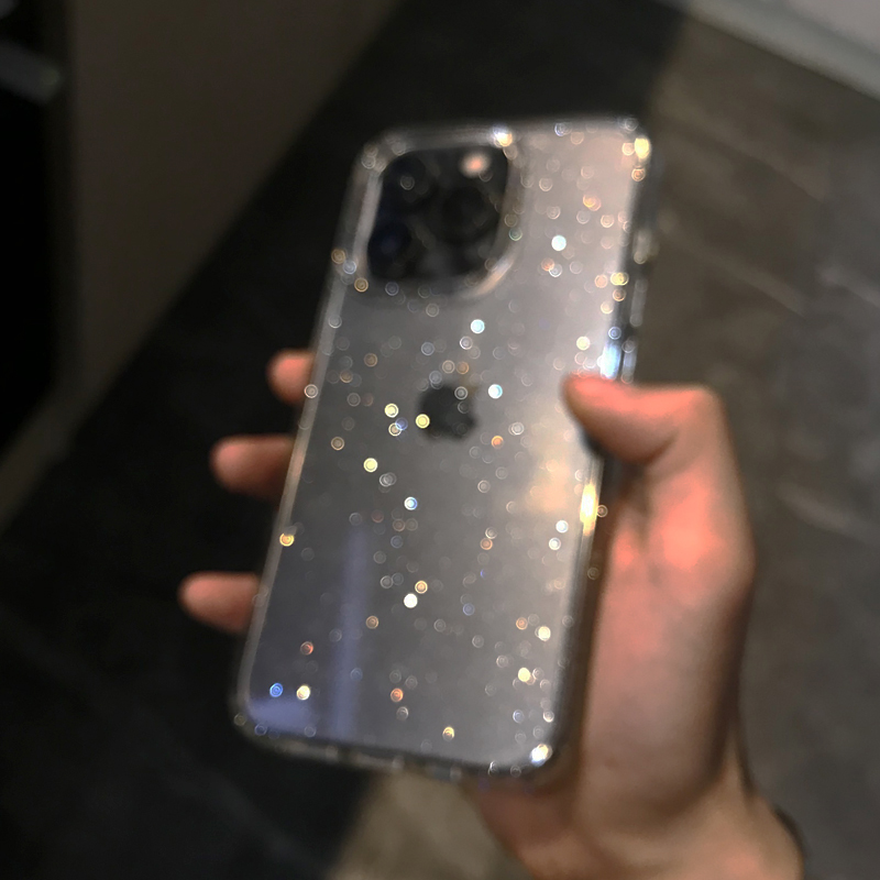 투명 심플 글리터 폰 케이스 (아이폰 16 15 14  - Glitter Shockproof Case 리뷰 및 가격