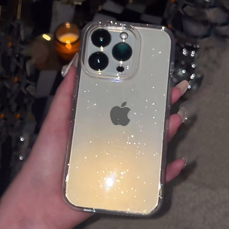 투명 심플 글리터 폰 케이스 (아이폰 16 15 14  - Glitter Shockproof Case 리뷰 및 가격
