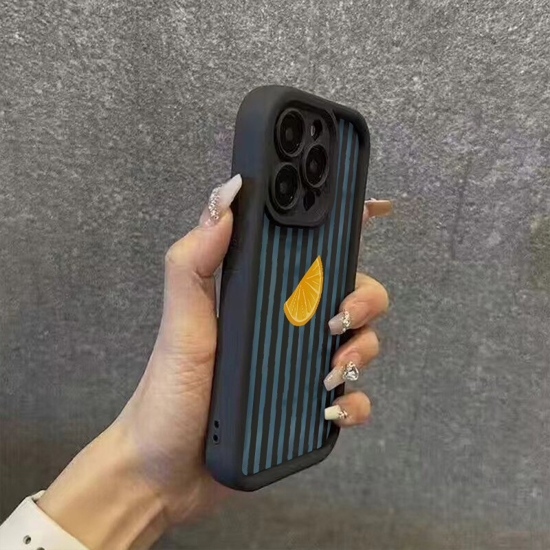 줄무늬 레몬 슬라이스 패턴 아이폰 17 16 15 14 - Phone Cases Xs Iphone 리뷰 및 가격