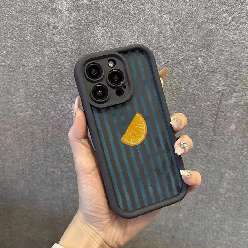 줄무늬 레몬 슬라이스 패턴 아이폰 17 16 15 14 - Phone Cases Xs Iphone 리뷰 및 가격