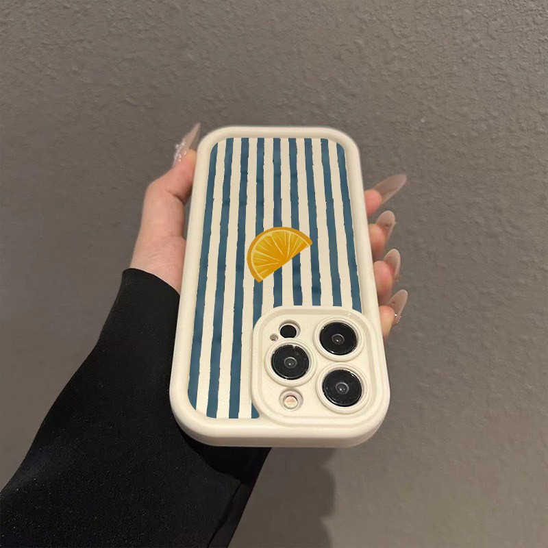 줄무늬 레몬 슬라이스 패턴 아이폰 17 16 15 14 - Phone Cases Xs Iphone 리뷰 및 가격