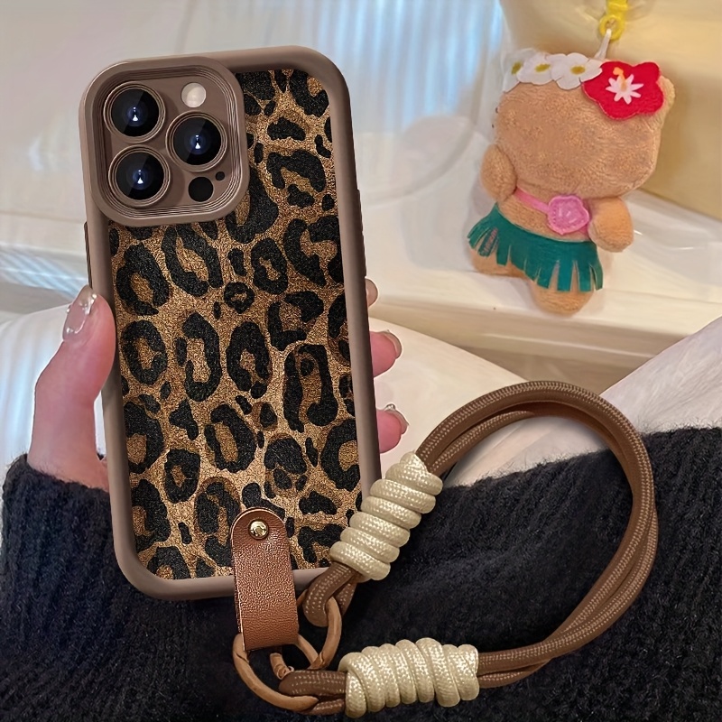 레오파드 프린트 손목 스트랩 폰 케이스 (아이폰 17, - Phone Cases With Loop 리뷰 및 가격