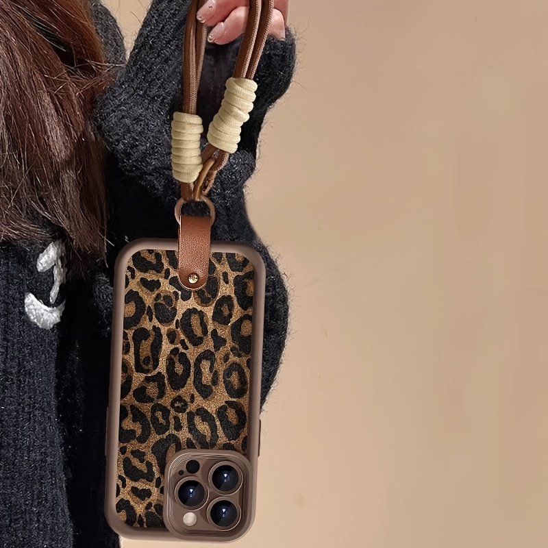 레오파드 프린트 손목 스트랩 폰 케이스 (아이폰 17, - Phone Cases With Loop 리뷰 및 가격