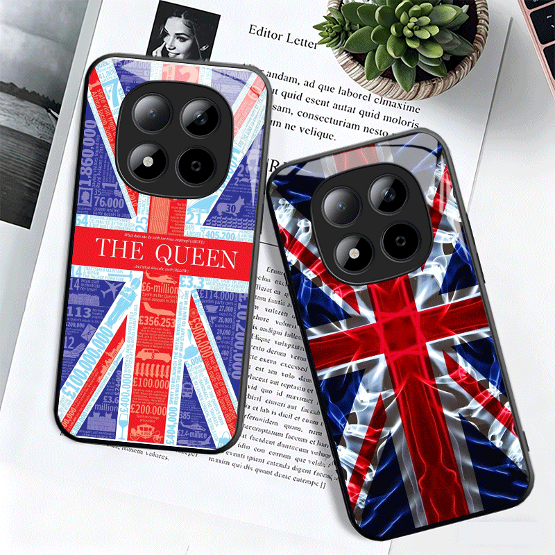 유니온 잭 잉글랜드 영국 국기 유리 폰 케이스 (샤오미 - Phone Cases Shein 리뷰 및 가격