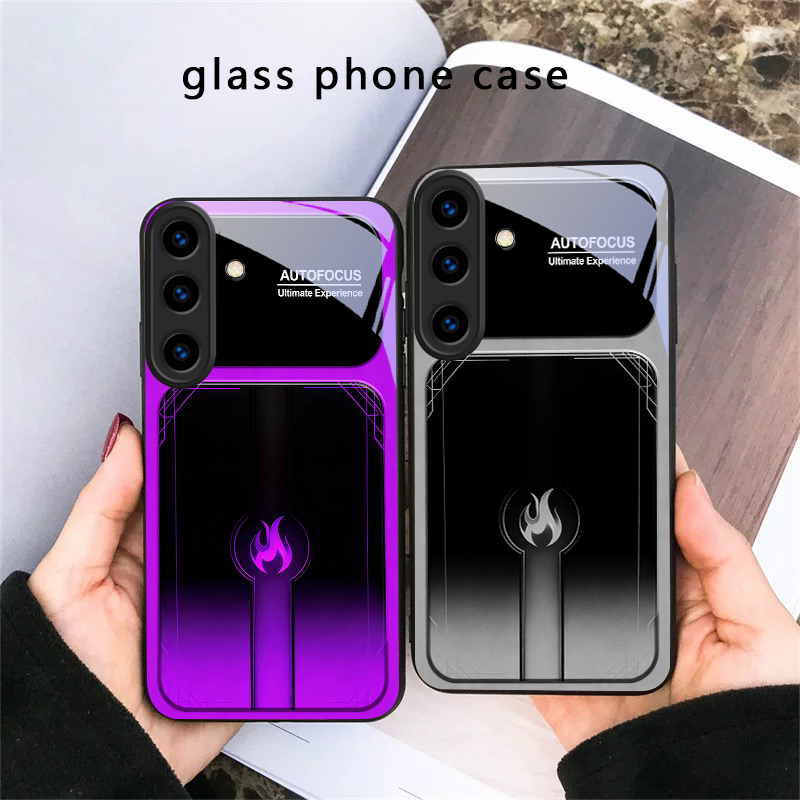 눈부신 보라색 불꽃 무늬 삼성 갤럭시 S20 S21 S - Phone Cases Purple 리뷰 및 가격