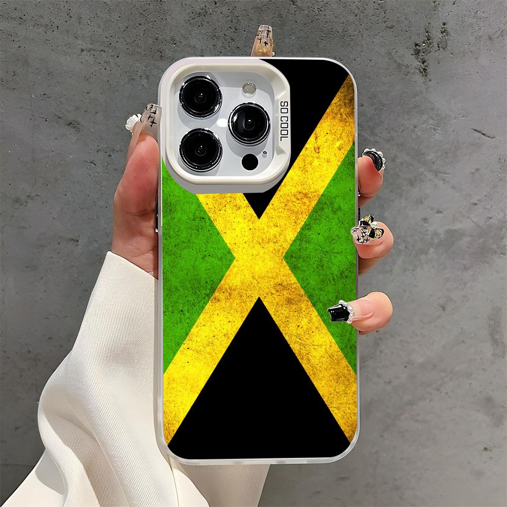 스포츠 자메이카 국기 풋볼 투명 TPU 황변방지 충격방 - Phone Cases Jamaica 리뷰 및 가격
