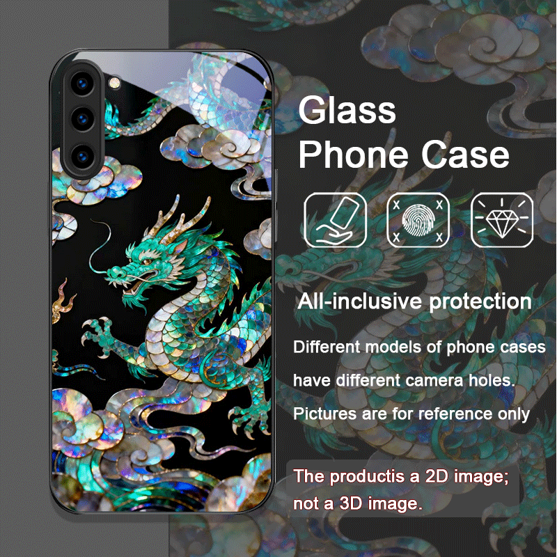 세련된 호랑이 용 문양 마블 질감 프린트 강화유리 폰  - Phone Cases Samsung S25 Fe 리뷰 및 가격